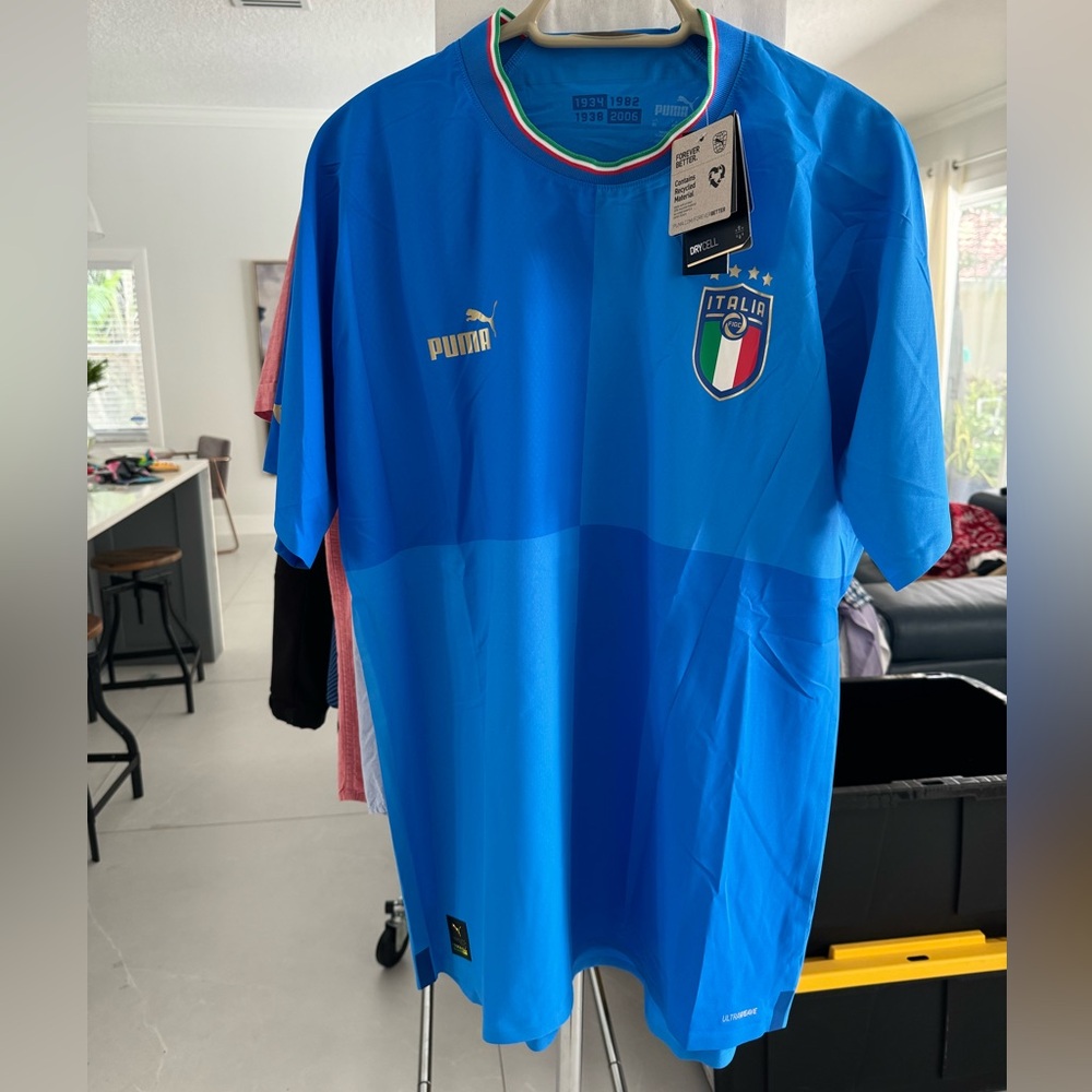 2023 Puma Italy National Team Soccer Jersey - Player’s version size L - BNWT!